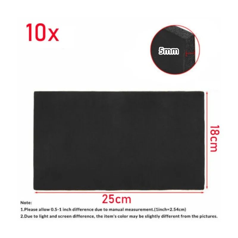Car Sound Deadening Damping Mat Sound Heat Insulation Cotton 10PCS