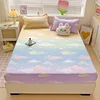 Brushed Fitted Sheet Elastic Bedsheet for Home Breathable Bed Linen sabanas para cama Simple Style Bed Covers (No Pillowcase) 1