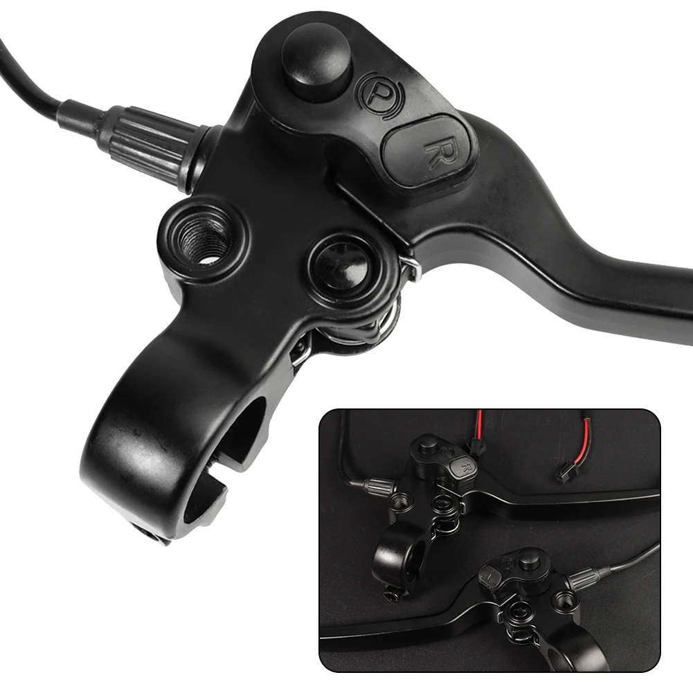 

1 Pair Bike Brake Levers E-Bike Mechanical Brake Levers Electric Bicycle Part With Parking Button Electric Bicycle Parts