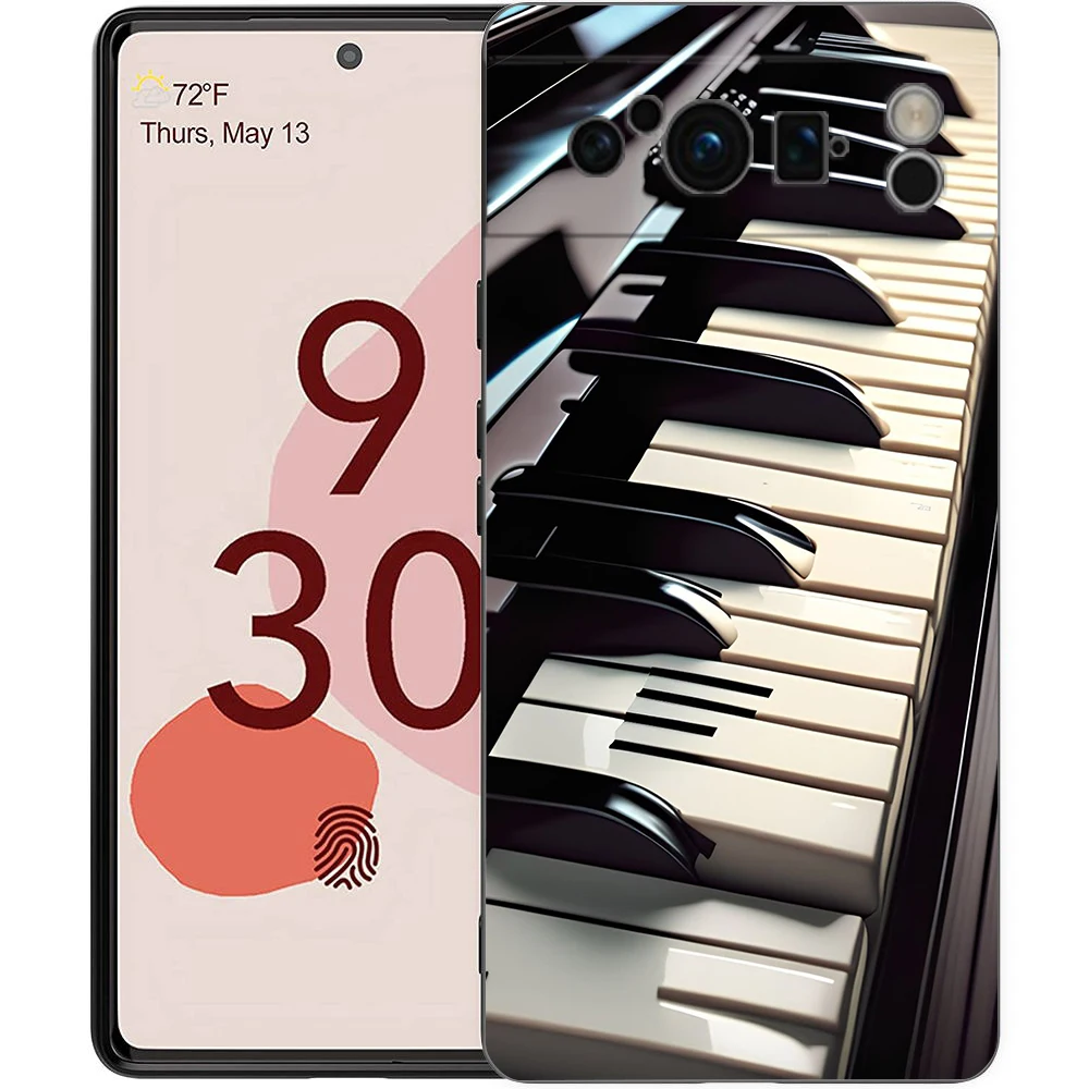 Handyhülle für Google Pixel/9/8/7/6/7A/6A/Pro, stoßfest, weiches TPU, 9/Pro/XL, Shell Capas Fundas, Tastatur, Synthesizer, Musik – Detail 8