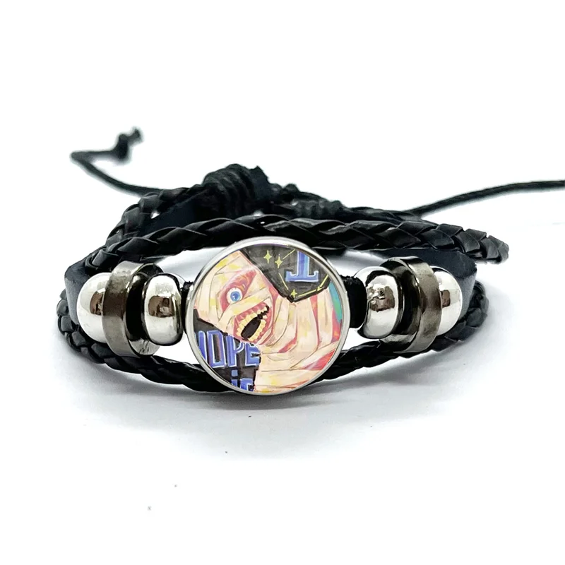 Hot Horror Game Mouthwashing Anya Jimmy Curly Anime Bracelets Art Multilayer Braided Bracelets Bangles Handmade Jewelry Gifts 2