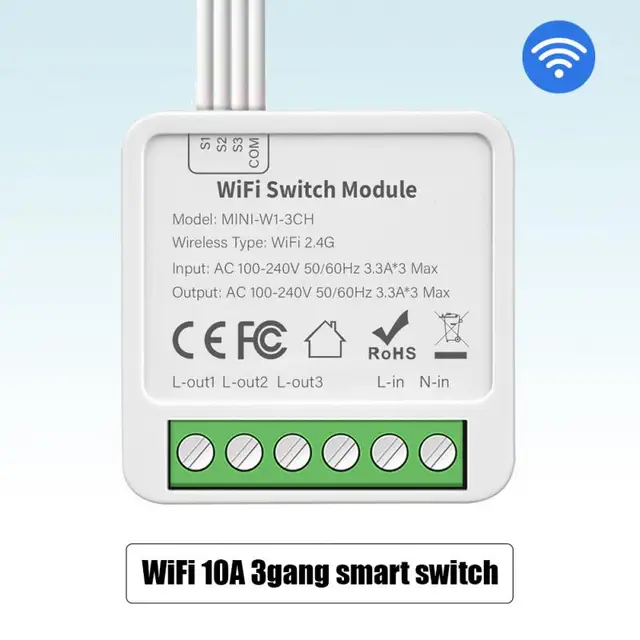 WiFi 10A 3gang
