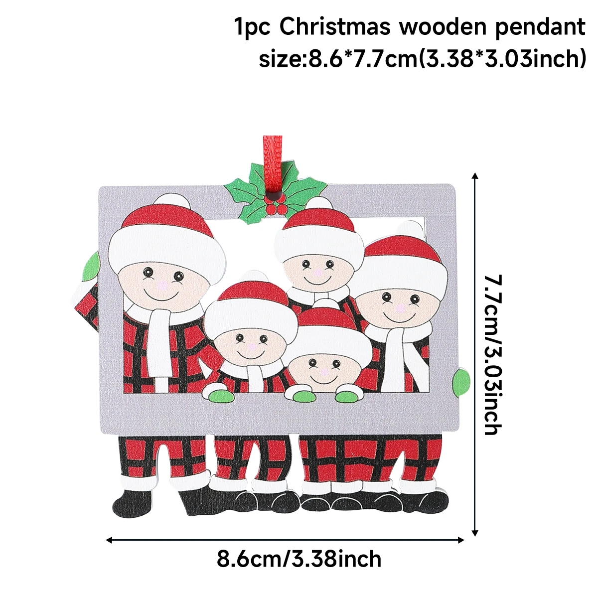 Adornos navideños colgantes DIY para la familia, adornos navideños personales para el hogar 2023, adornos colgantes para árbol de Navidad, Año Nuevo 2024
