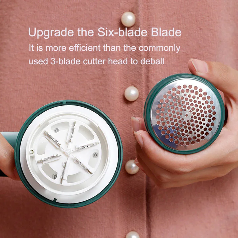 Detachable Cleaning Electric Lint Remover Portable USB Charging Clothes Fuzz Pellet Sweater Fabric Hair Ball Trimmer 2