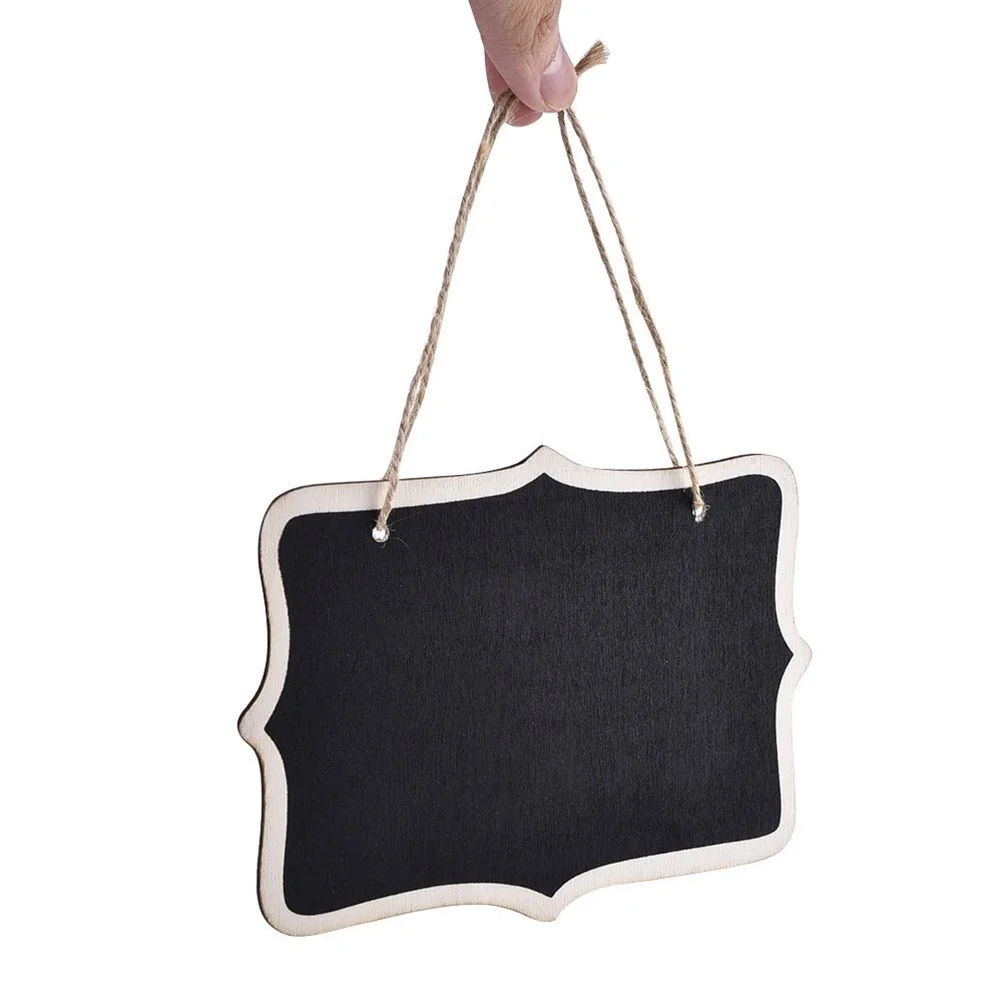 Mini Rectangle Chalkboards Double Sided Black Board Message Board Signs Wedding Table Number Holder Sign Note Wood 12pcs wooden blackboard wooden chalkboard