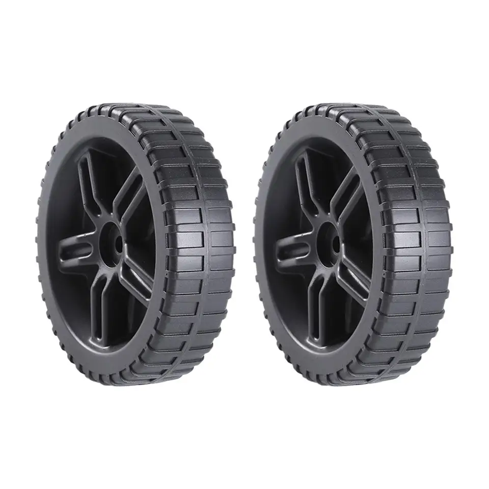 2 Stks 6 inch Grill Wielen Vervangende Onderdelen voor Charbroil Gas Grills, BBQ Oven Wielen Oven Wielen Zwart