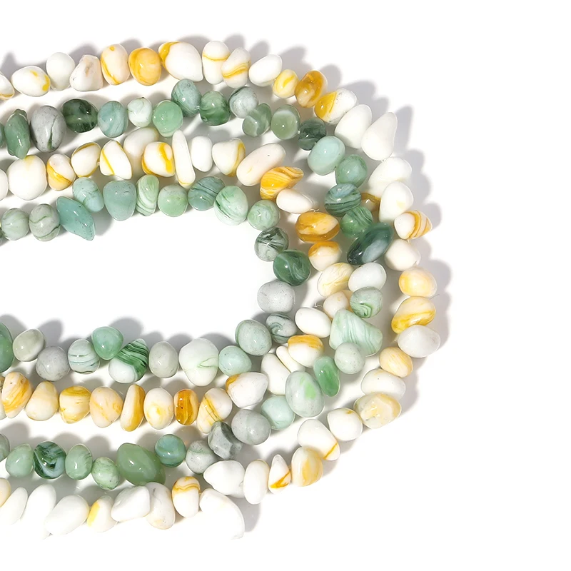 

Mixed Color Irregular Glass Crushed Stone Beads 5-8mm 65g Accessories for Women Fashion Jewelry Making for Necklace DIY Bracelet