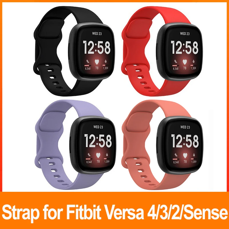 Cinturino Di Ricambio In Silicone Morbido Per Cinturino Sportivo Fitbit Versa 4 Band Per Fitbit Versa3 / Versa 2 / Sense /Sense 2