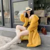 Plush Winter Coats Women Long Lapel Faux Fur Jacket Fluffy Luxury Artificial Fur Jacket Teddy Female Fake Natural Fur Coat Women 6