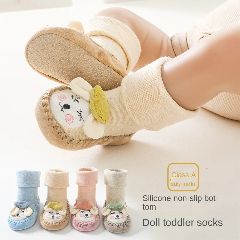 

Baby Socks Shoes Infant Cute Cartoon Kids Boy Shoes Soft Child Floor Sneaker Booties Toddler Girls First Walker Floor socks
