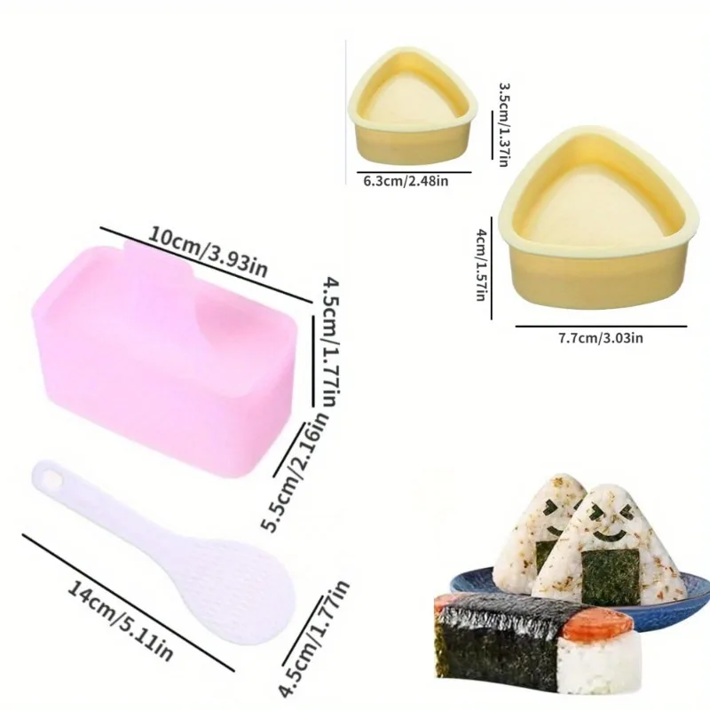 Non-Stick Rectangular Sushi Mold for DIY Rice Balls and Sushi Rolls Reusable Kitchen Tool for Beginners Bento Box Preparation