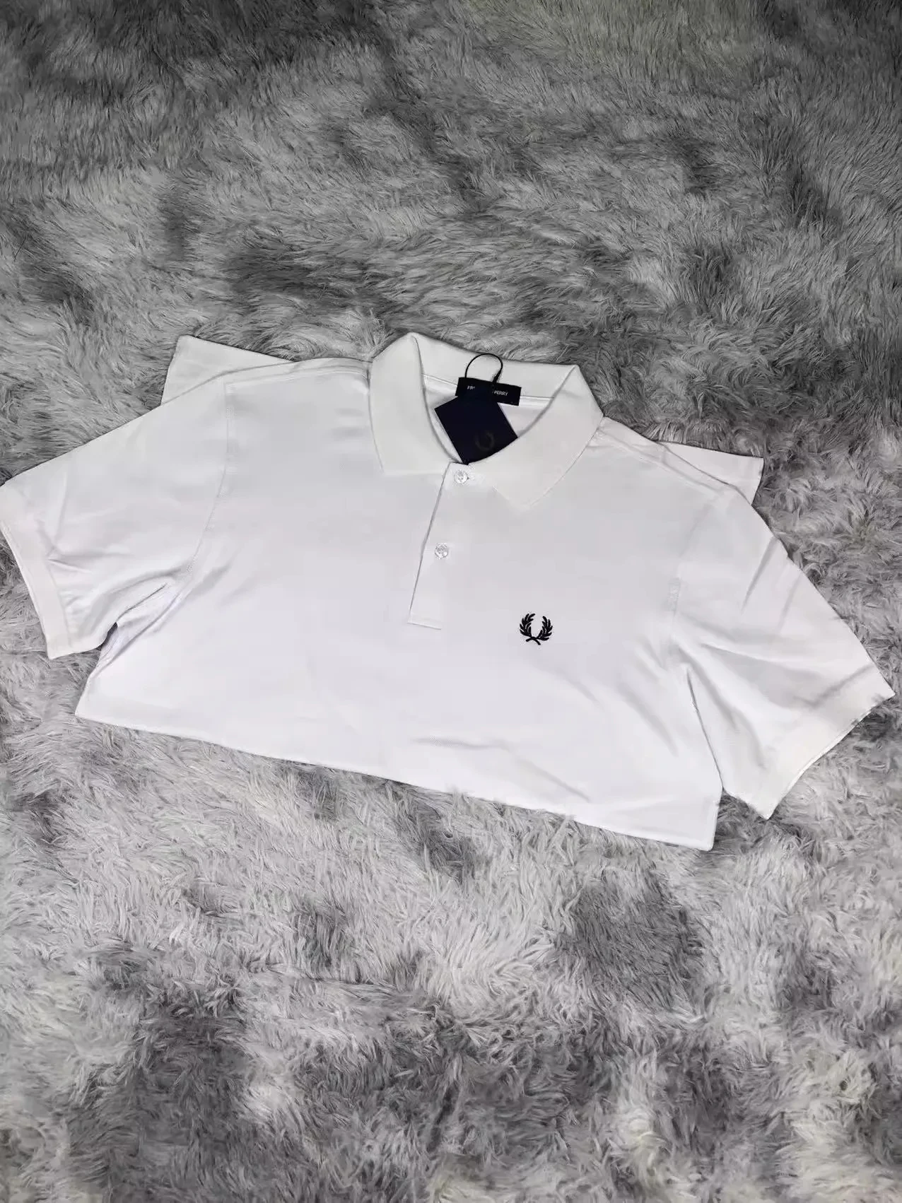 Description Picture 3 of itemSummer Cotton Men's Wheat Embroidery Solid Color Fashion Casual Business POLO Shirt