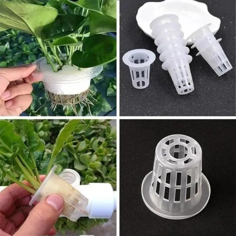 5 Pcs Plastic Plastic Porous Mesh Pot Root Control Orchid Pot Breathable Pot Hydroponic Planting Basket Rooting Pot