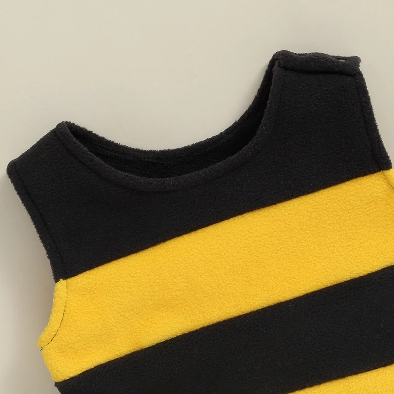 Infant Baby Fall Outfits Baby Girl Boy Bees Romper Set Baby Festival Clothes Baby Halloween Costumes 4