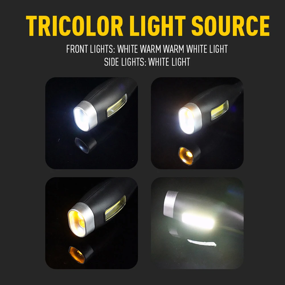 LED Neck Reading Light Bendable Arms LED Night Light Flexible Flashlight Rechargeable for Night Running Walking Knitting Camping