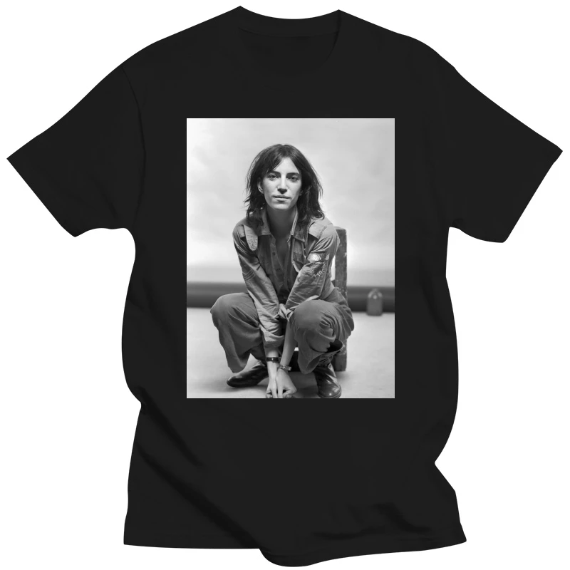 Patti Smith Vintage Op Tee Vintage T-Shirt Manica Lunga T-Shirt Retrò