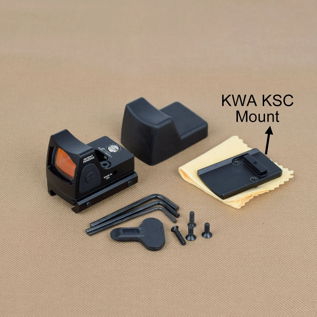 Red Dot Sight Tactical Metal Adjustable Collimator for Glock Hunting AR15 M4