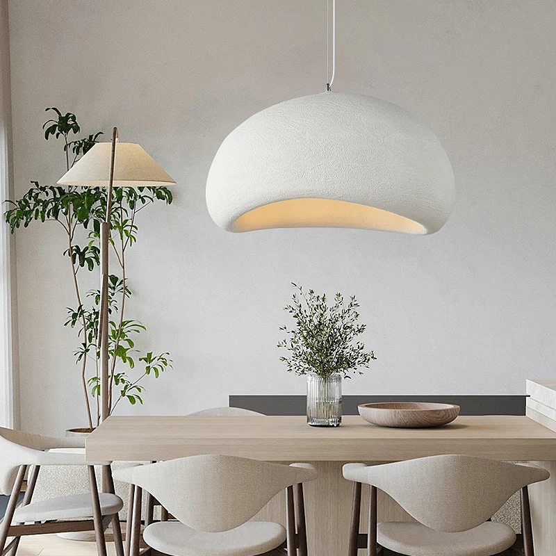 Modern Restaurant Island Handmade Wabi Sabi Chandelier Cafe Bar Dining Bedroom Lighting Indoor LED Art Deco Pendant Lamp Fixture 2