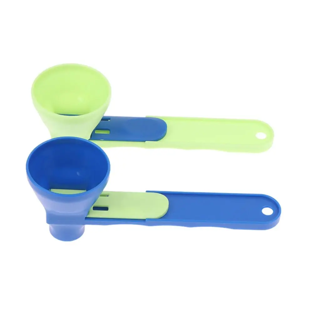 Plastic Coffee Scoop Funnel Reusable Sliding Design