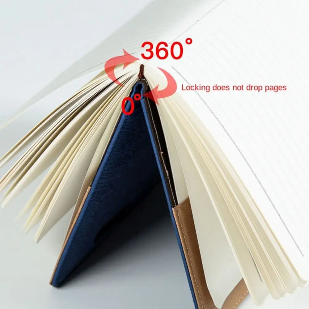 DIY A5 노트북, 두꺼운 PU 가죽 비즈니스 노트북, 다기능, 높은 외관, 사무실 노트북, 신제품