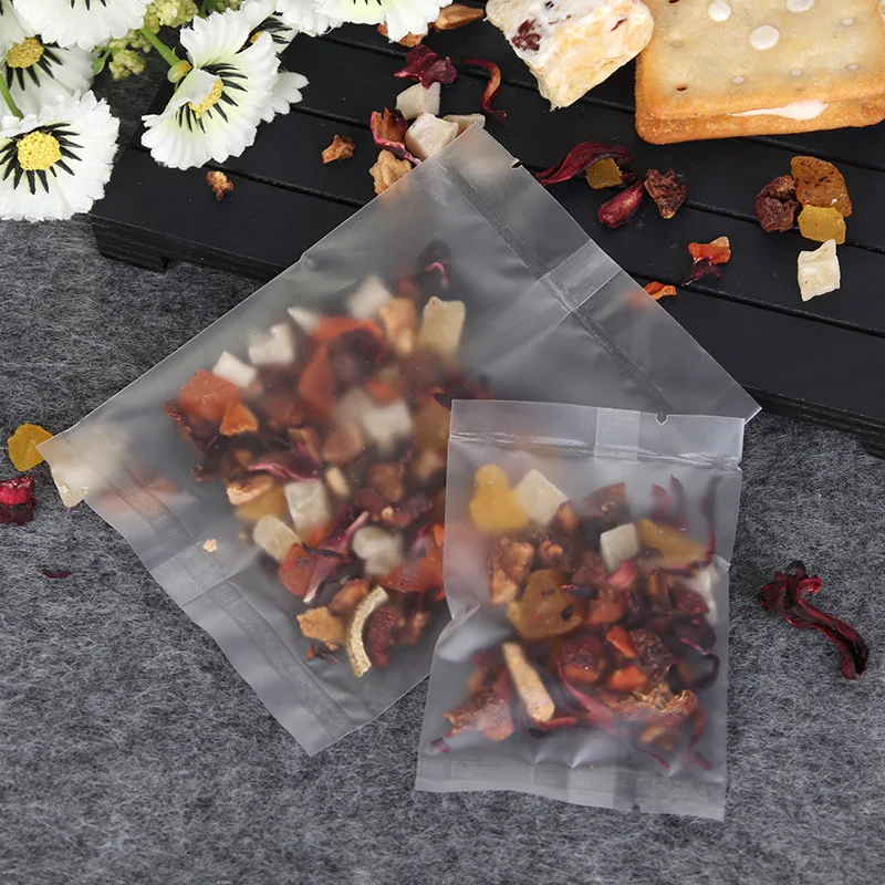 TETP 100pcs Clear/Frosted Machine Hot Seal Bags Handmade Biscuit Nougat Sugar Candy Cookie Baking Gift Packaging Plastic Bag 5