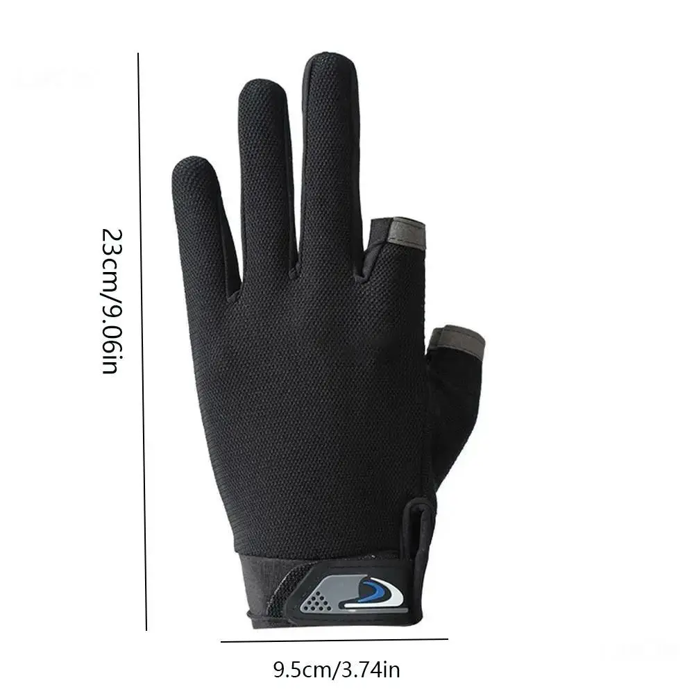 Fishing Gloves Sun Protection Anti-slip Two-finger Bicycle Riding