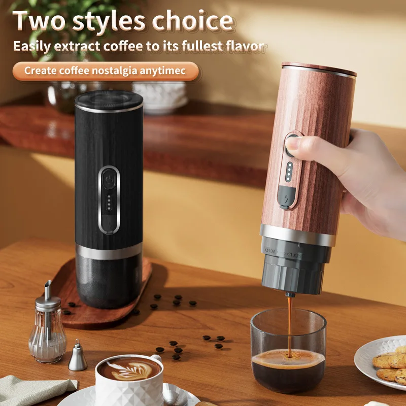Wireless Heating Coffee Machine Car Portable Italian Automatic Multi-function Espresso Machine 3-in-1 Capsule Coffee