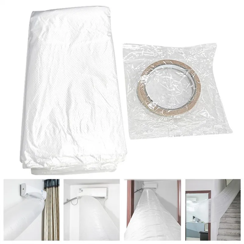 

5/10/15/20m Air Conditioner Extended Bag Flexible Blowing Pipe Bag Air Guide Duct Summer Cooling Transfer Conveyor Belt