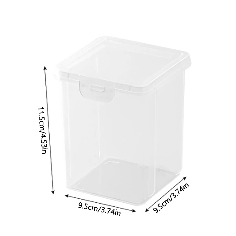 With Cover Swabs Cosmetic Organizer Storage Box Desktop Dust-Proof Makeup Removal Cotton Lipstick Cosmetics Organization Holder 6