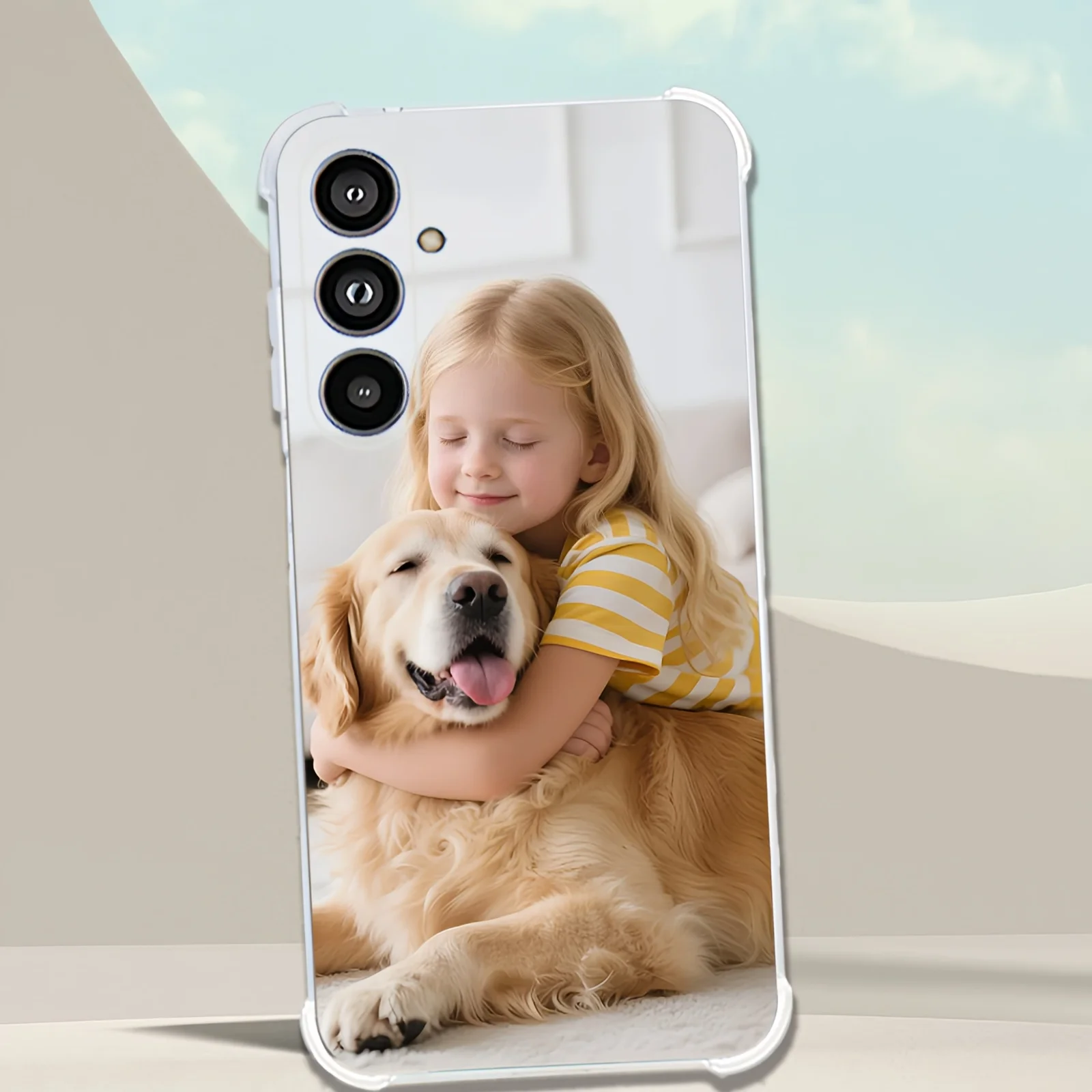Clear Anti-Fall Shockproof Phone Case with Durable Back Cover