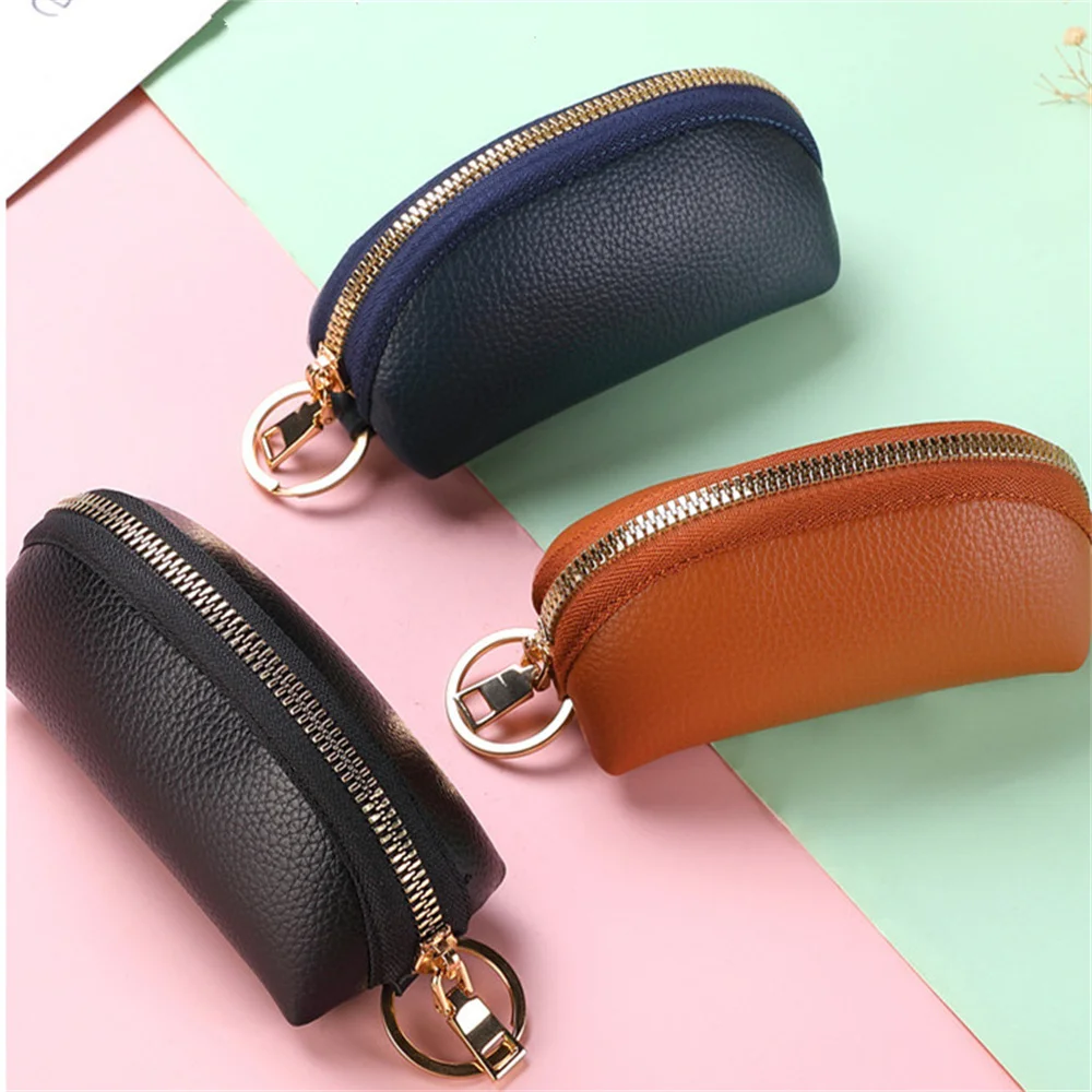 Fashion Keychain Wallets Luxury Women Men Car Home Key Holder Organizer  Zipper Key Pouch Coin Purse With 6 Hooks Keychain Case - Key Wallets -  AliExpress