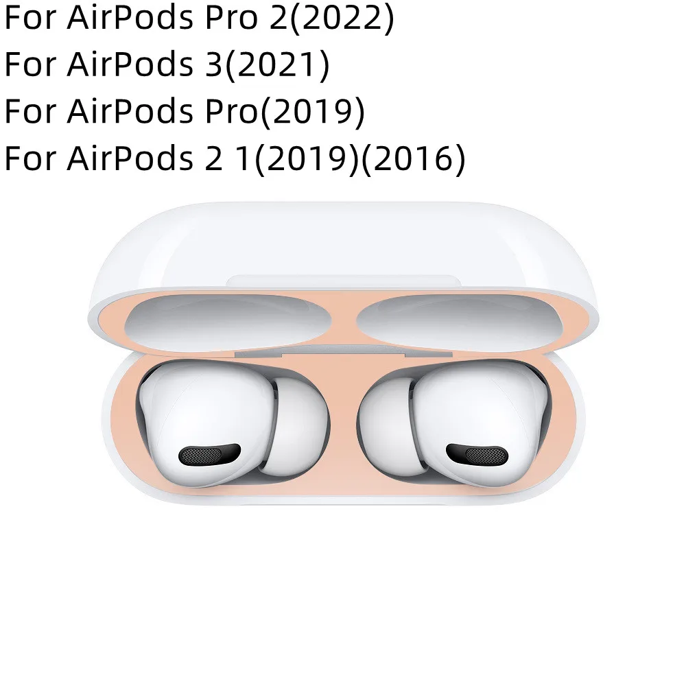 

Case For Airpods Pro 2 2022 Metal Dust Guard Sticker For Apple Airpods Pro 3 2 1 Cover For Airpods Pro2 Charging Box Accessories