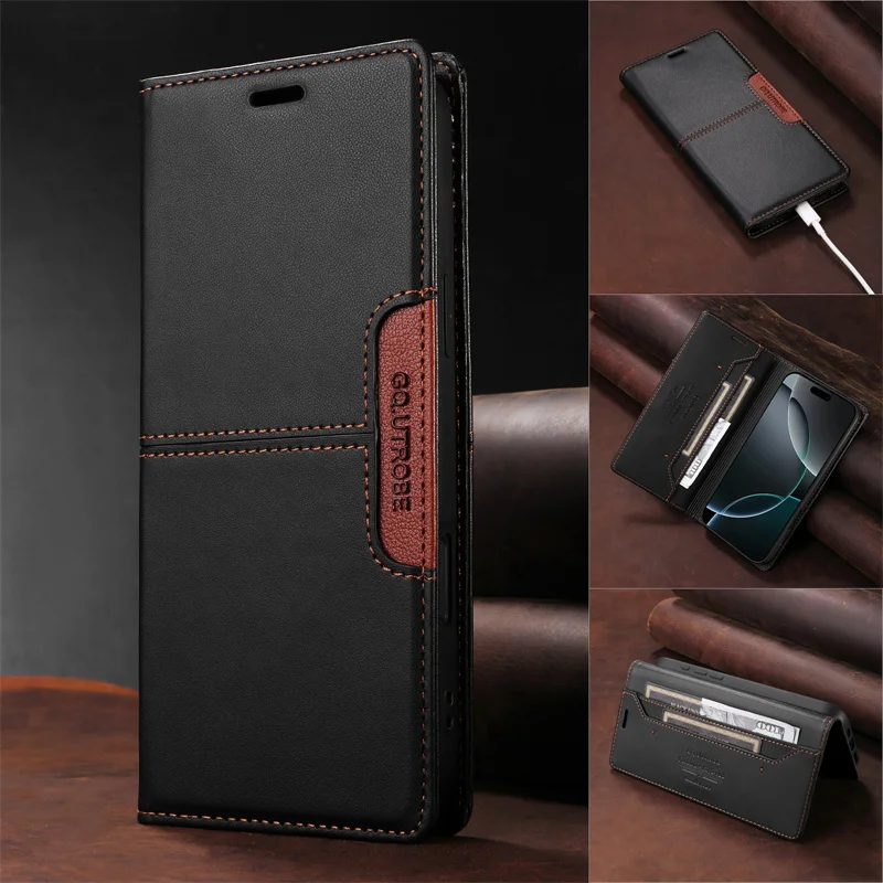 Premium Flip Leather Wallet Phone Case with Magnetic Closure – Protective Cover with Card Slots
