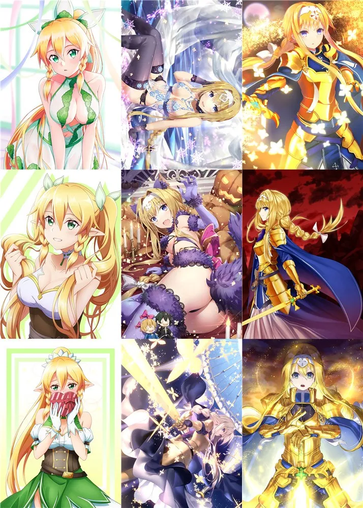 

Sword Art Online Alice Kirigaya Polypropylene A3 9 pieces Posters wall poster