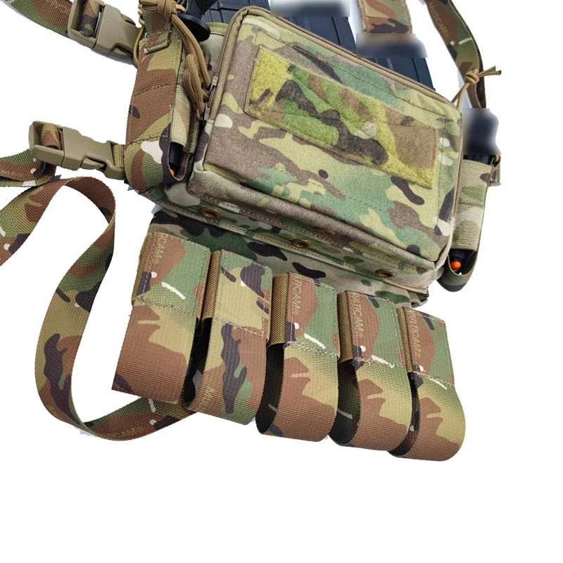 전술 가슴 리그 행잉 파우치, D3CRM MK3 MK4 조끼 다운 매거진 파우치, 멀티캠 가슴 미니 복부 수류탄 가방