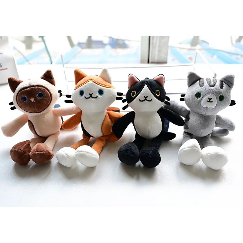 

20cm Cartoon Cat Cute Plush Doll Fashione Bag Pendant Decoration Soft Lovely Keychain Christmas Birthday Couple Pendant Gift