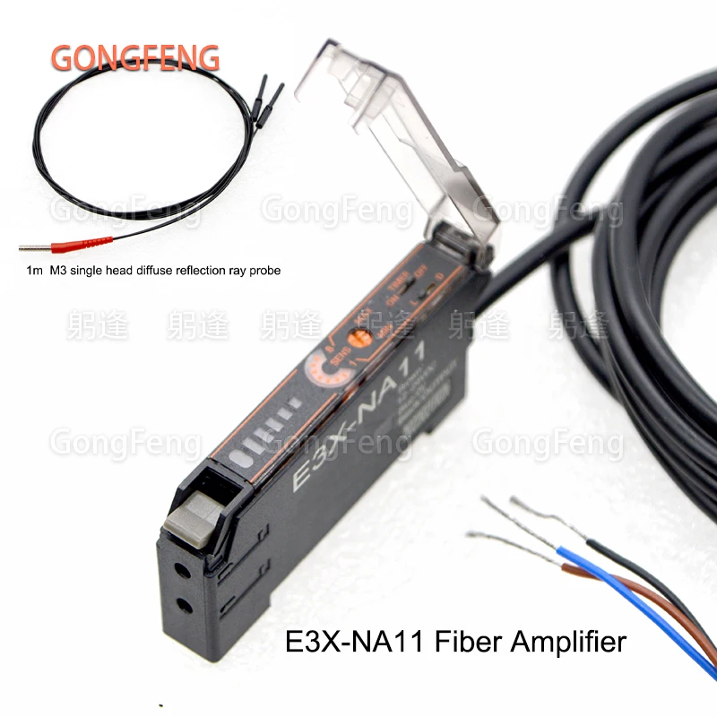 New Optical Fiber Amplifier Optical Fiber Sensor+ M3 Single Head Diffuse Reflection1m Wire Probe Inductive Photoelectric Switch