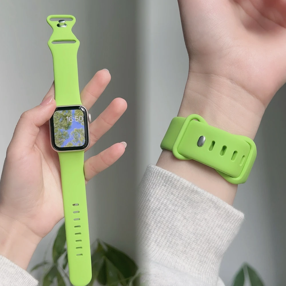 Elegant Silicone Loop Watch Band for Women - Assorted Sizes