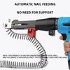 1 Set Chain Screw Gun Head Automatic Nail Gun Electric Batch Woodworking Decoration Rechargeable Self Tapping Screwdriver 3