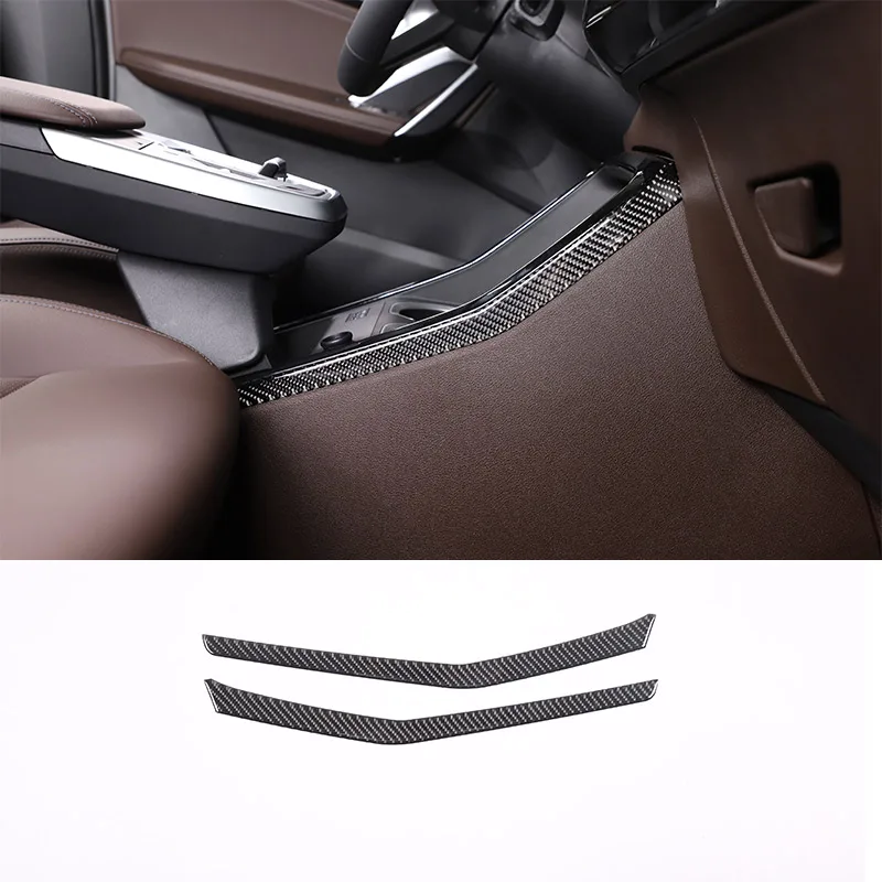 

For BMW X1 IX1 U10 U11 2023-2024 Car Center Control Shift Panel Side Trim Decoration Soft Carbon Fiber Interior Accessories