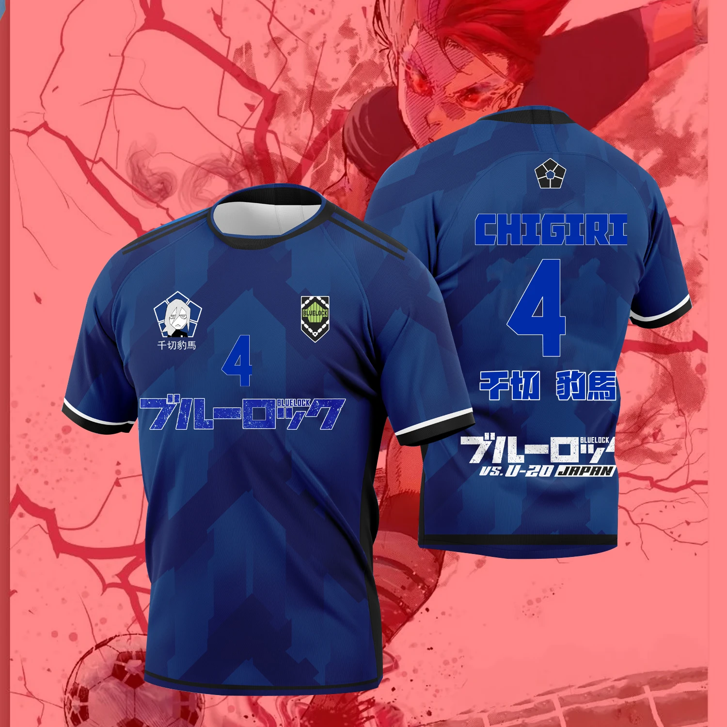 Summer 2026 Anime 'Blue Lock' 3D T-Shirt - Breathable Casual Top