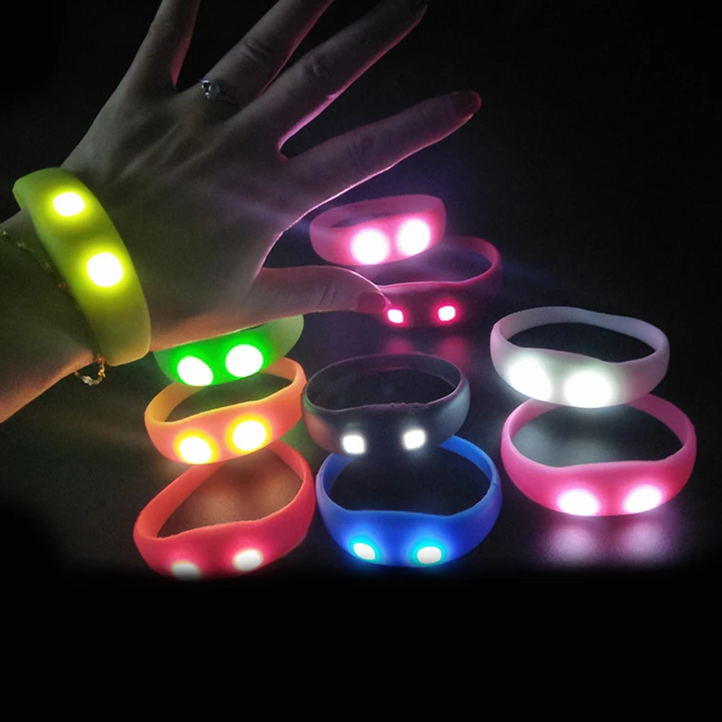 

20/50/100PCS LED Bracelet Voice Control Bangle Sound Activated Flashing Glow Wristbands for Party Rave Concert Carnival Favors