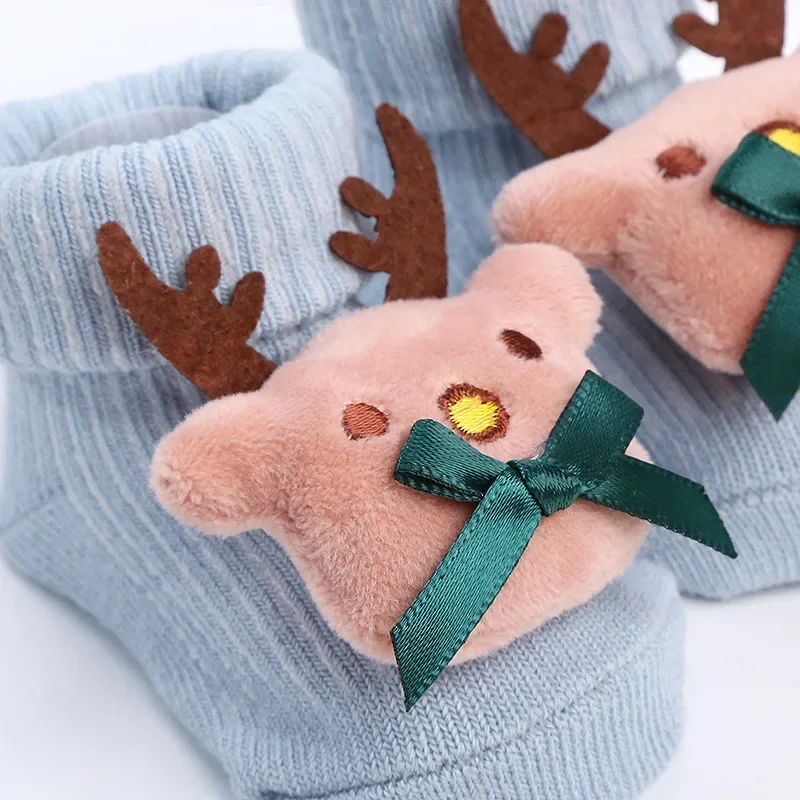 Kawaii Cotton Soft Socks for Newborn Infant Baby Cartoon Animal 3D Doll Socks for Boys Girls Infant Toddler Floor Socks 4