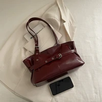 Sac à bandoulière fourre-tout minimaliste rétro pour femmes, Style hiver, grande capacité, sacs à main à poignée supérieure pour les déplacements, automne 2025 6