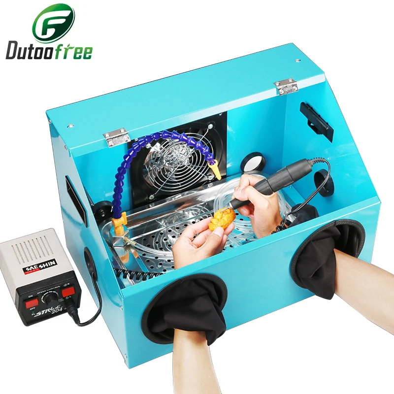 금속 통합 듀스 박스 래핑 보호대 샌드블라스팅 방진 케이스, 치과 샌드블라스팅 집진기 방진 커버