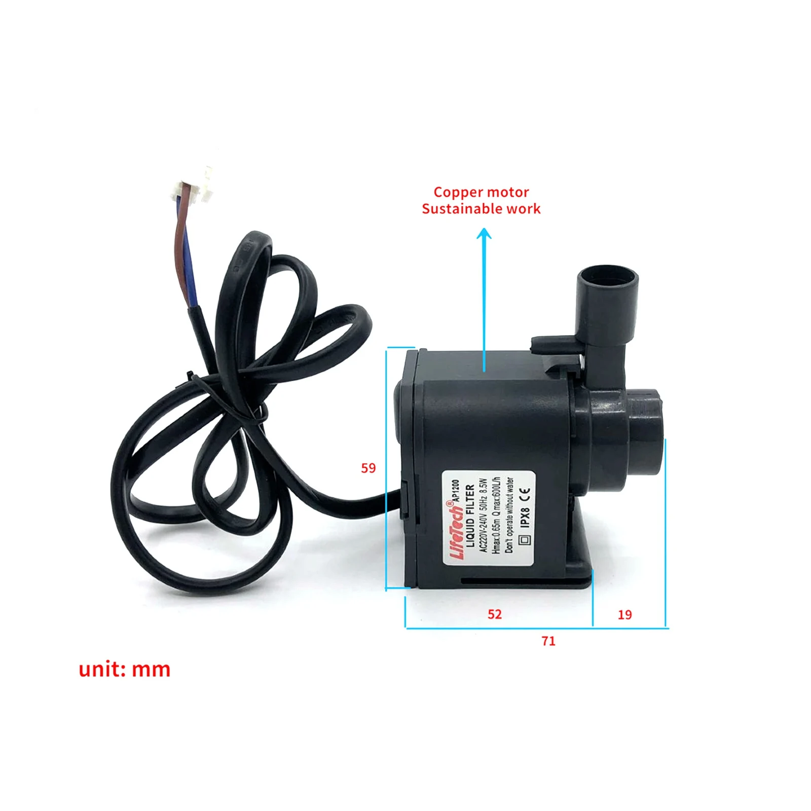 1Pcs HZB-50/60/80/AP-1200 for Wellcome Commercial Ice Maker Water Pump