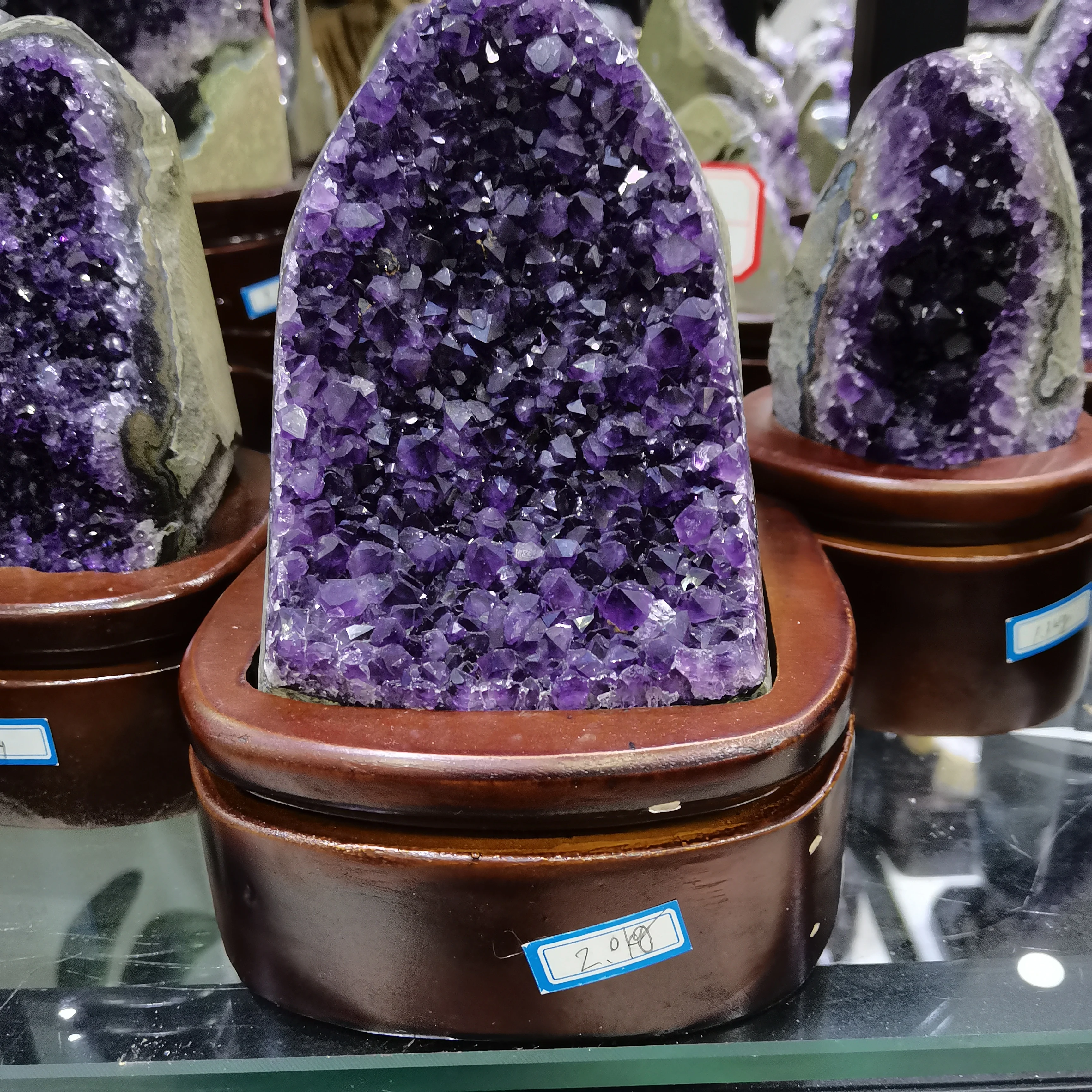 JRXFXEKW 200g-2000g 天然アメジスト ジオード クォーツ クラスター