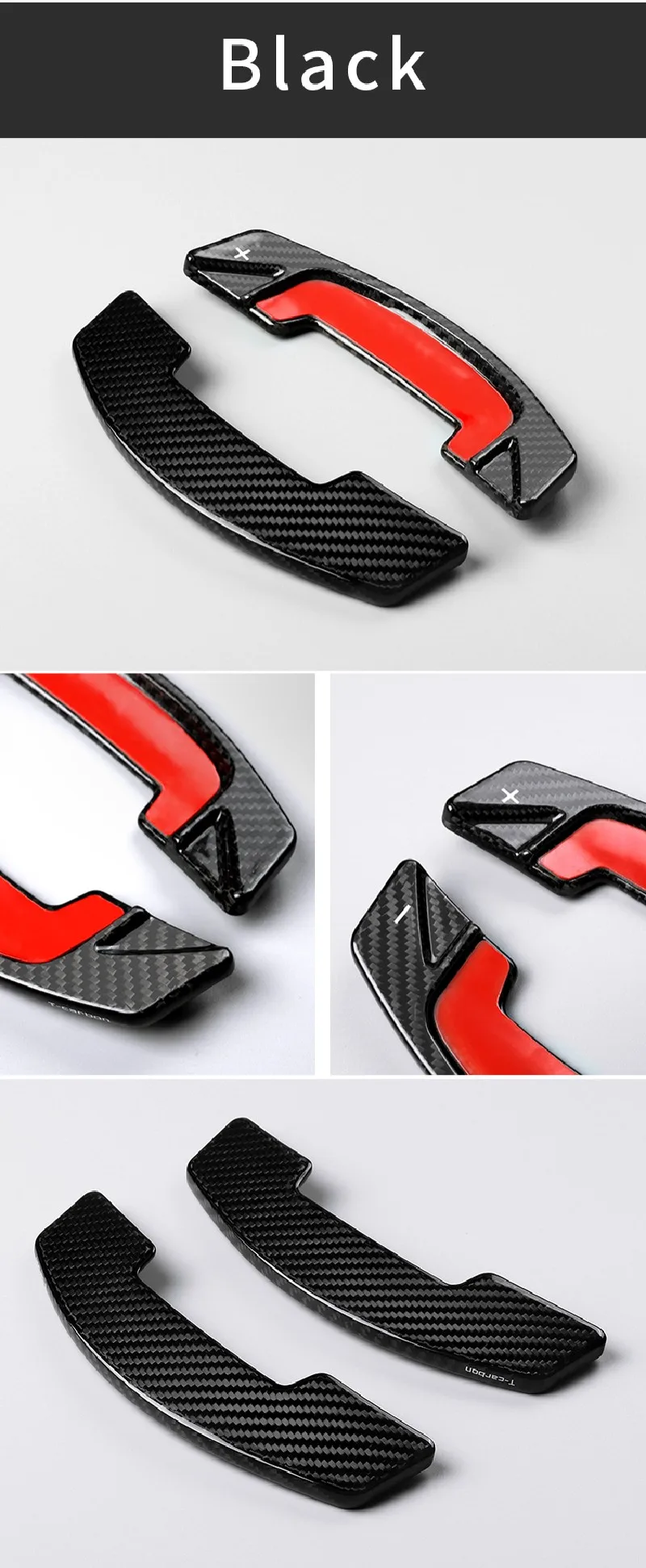 T-carbon Steering Wheel Paddle Shift For Land Rover Range Discovery Sport Evoque Jaguar XE XJ XF Carbon Fiber Paddle Shifter