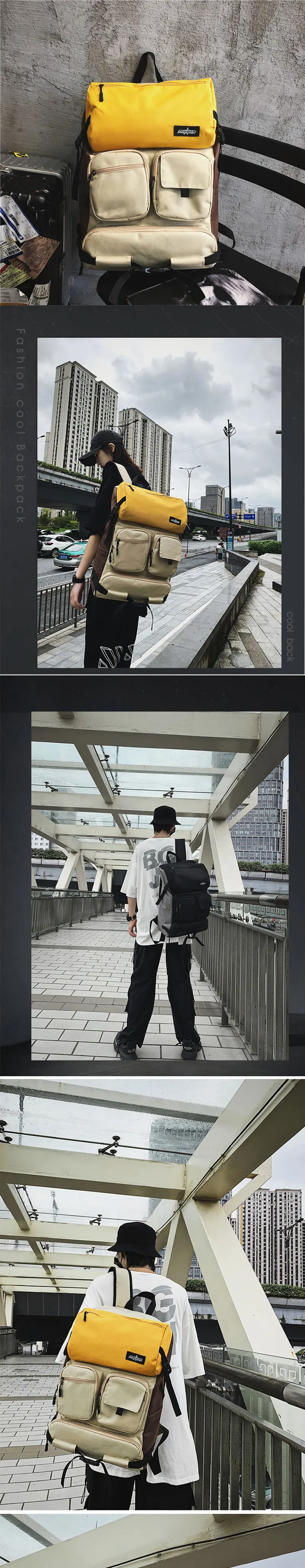 Bicycle Backpack Men Student Fashion Travel Sports Duffle Bag Contrasting Colors Soccer Gym Bag 19 Sb6a1c9d419904e169c4aadbc4eea2786O