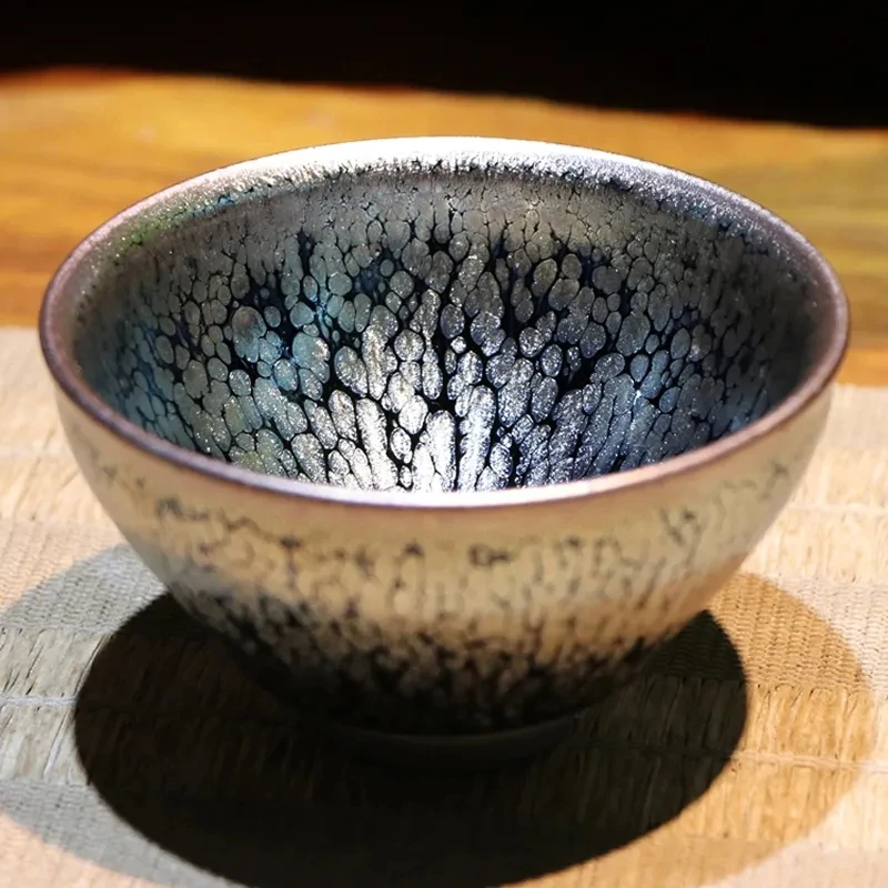 

Historical Tien Mok Tea Cup Porcelain Tea Bowl by Qiming Fan Natural Clay Healthy Beer Tea Coffee Milk Water Cup/JIANZHAN